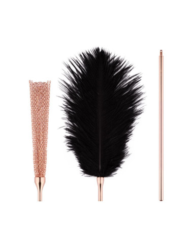 Rosy Gold - Feather Tickler & Whip - Rosegold