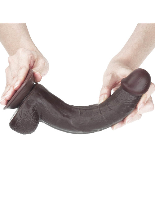 9.0'' Sliding Skin Dual Layer Dong - Black