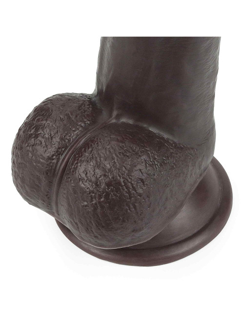 9.0'' Sliding Skin Dual Layer Dong - Black