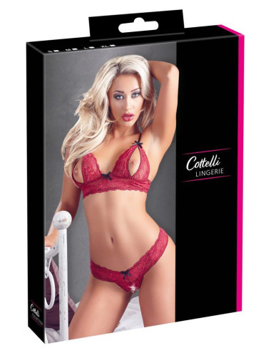 Cottelli Lingerie Zmysłowy Komplecik Bielizny Bra Set S