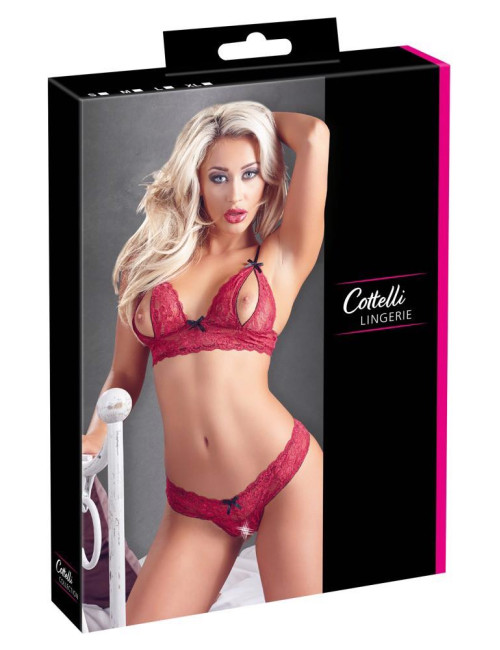 Cottelli Lingerie Zmysłowy Komplecik Bielizny Bra Set S