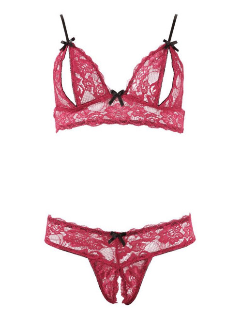 Cottelli Lingerie Zmysłowy Komplecik Bielizny Bra Set S