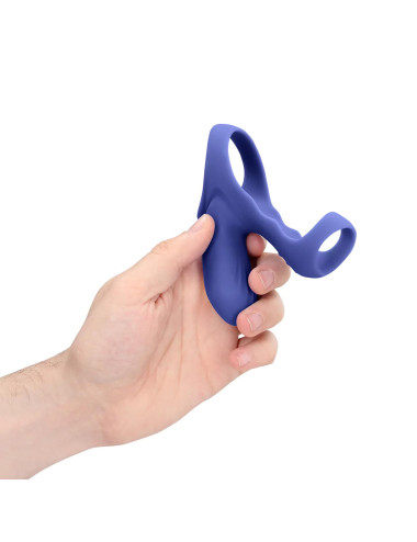 Vibrating Cockring with Clit Stimulation - Tamiya Blue