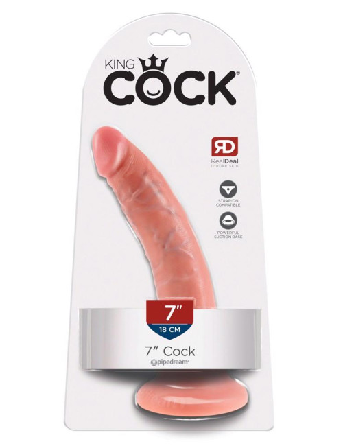 King Cock Realistyczne Dildo 7 cali Flesh
