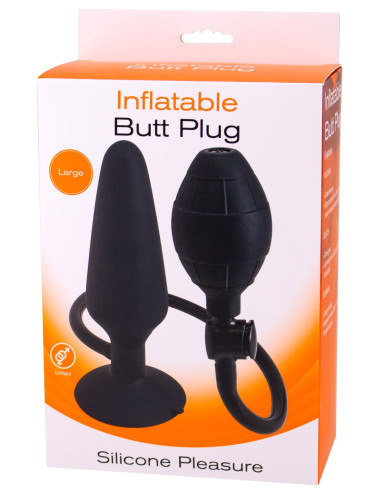 Inflatable Butt Plug L Black