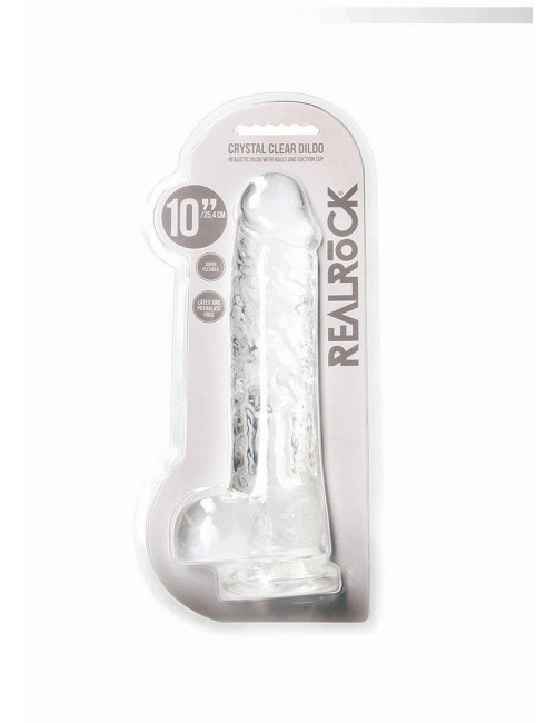 Realistic Dildo with Balls - 10/ 25,4 cm