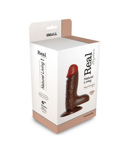 Wibrator-REALISTIC VIBRATOR REAL RAPTURE BROWN 6"