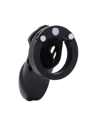 Chastity Cock Cage Slicone L Black