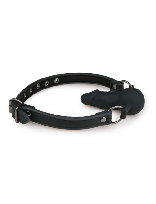 Knebel Ball Gag z Silikonowym Dongiem – BDSM, Regulowany Pasek, Bezpieczny dla Ciała