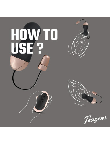 Teazers Vibrating Egg With Remote Control