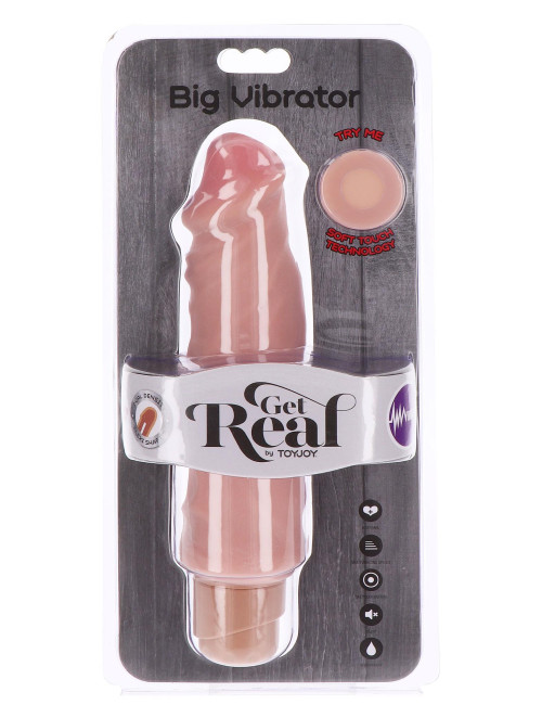 ToyJoy Dual Density Big Vibrator Light Skin Tone 23 cm