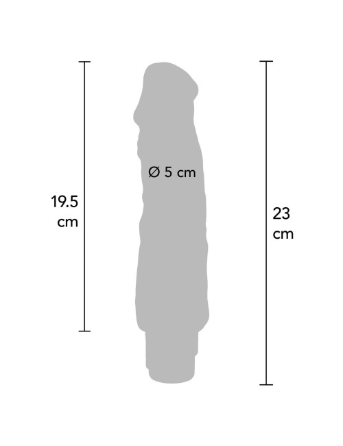 ToyJoy Dual Density Big Vibrator Light Skin Tone 23 cm
