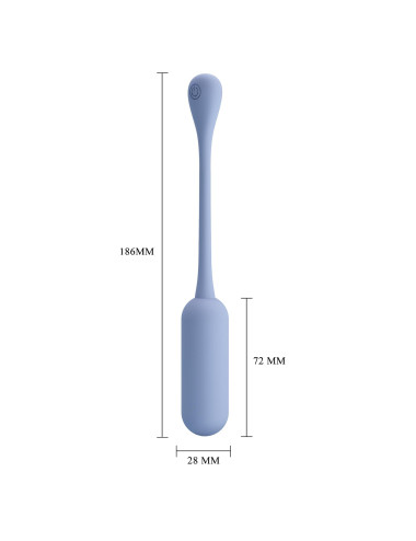 PRETTY LOVE - LECHIES  Dream chaser 5, Blue, Wireless remote control 12 vibration functions Memory function