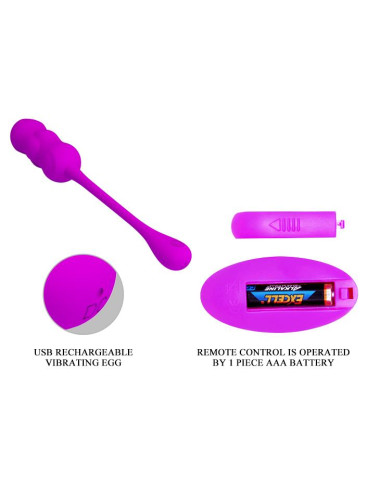 PRETTY LOVE -LESHY, 12 vibration functions Wireless remote control