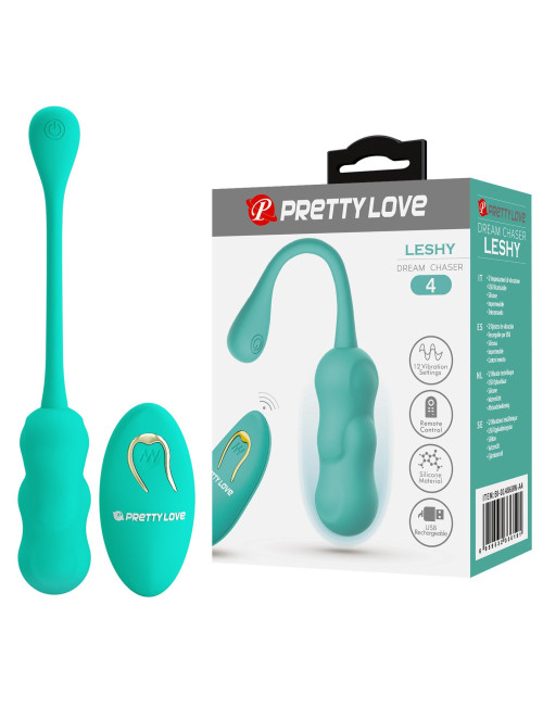 PRETTY LOVE - LESHY Dream Chaser 4, Green, 12 vibration functions Wireless remote control