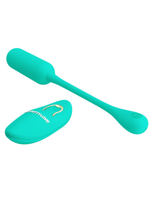 PRETTY LOVE - LECHIES  Dream chaser 5, Green, Wireless remote control 12 vibration functions Memory function
