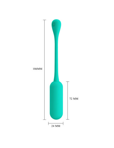PRETTY LOVE - LECHIES  Dream chaser 5, Green, Wireless remote control 12 vibration functions Memory function