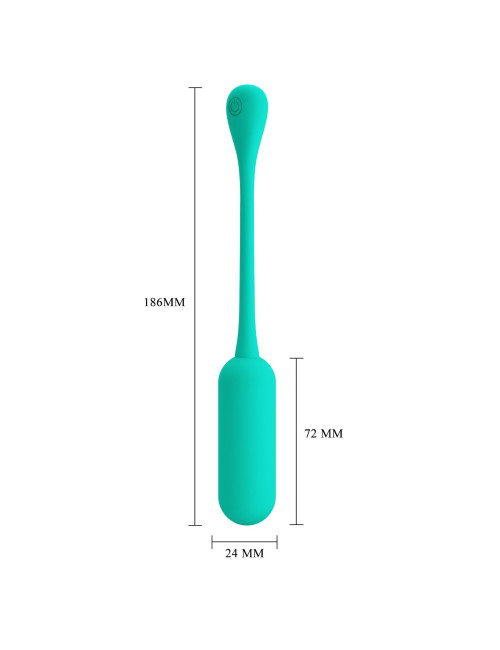 PRETTY LOVE - LECHIES  Dream chaser 5, Green, Wireless remote control 12 vibration functions Memory function