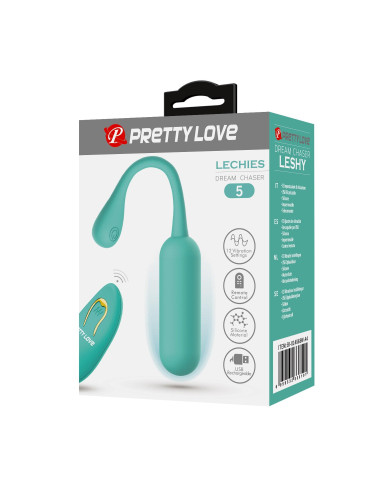 PRETTY LOVE - LECHIES  Dream chaser 5, Green, Wireless remote control 12 vibration functions Memory function