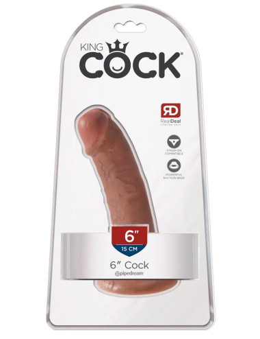 King Cock Realistyczne Dildo z Przyssawką 17 cm (PVC)