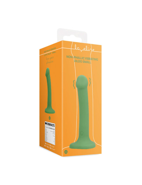 Non-Phallic Vibrating Dildo - Small - Forest Green