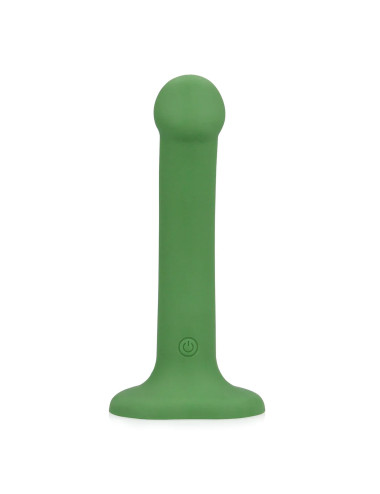 Non-Phallic Vibrating Dildo - Small - Forest Green