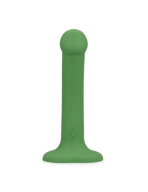 Non-Phallic Vibrating Dildo - Small - Forest Green
