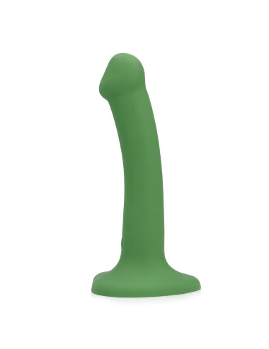 Non-Phallic Vibrating Dildo - Small - Forest Green