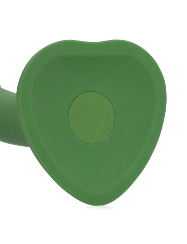Non-Phallic Vibrating Dildo - Small - Forest Green