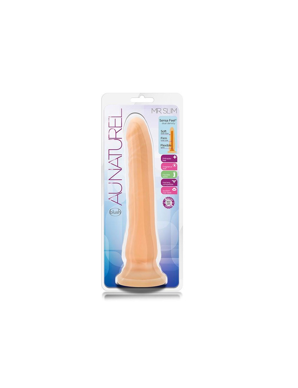 Realistyczne Dildo z Przyssawką Blush Au Naturel Mr. Slim Beige