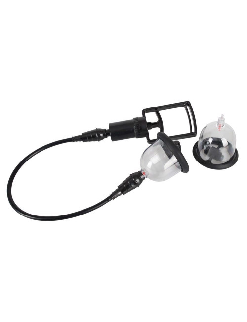 Bad Kitty Vibrating Nipple Cup - Zabawki BDSM, Pompki na sutki