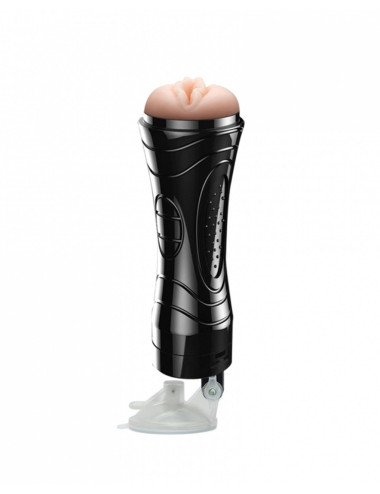 Quickies black wallmounted vibrating masturbator