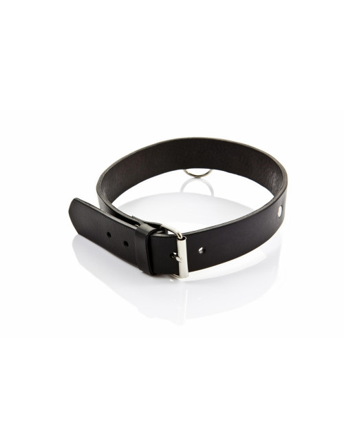 Whips Collection Męska Obroża Skórzana Wąska Czarna