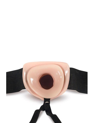 DR. SKIN 7INCH HOLLOW STRAP ON VANILLA