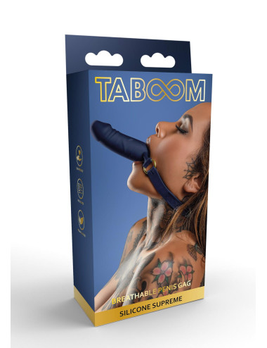 Silicone Breathable Penis Gag Blue