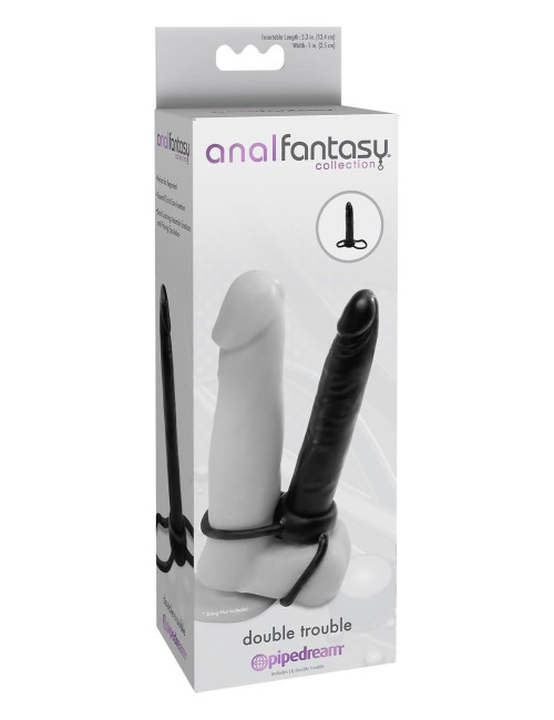 Pipedream Anal Fantasy Collection Double Trouble Black