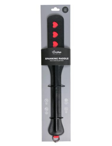 Pejcz-Long Leather Paddle With Heart – BDSM Bicze Zabawki, Łaskotki
