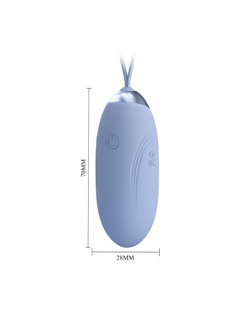 PRETTY LOVE - JENNY Dream chaser 1, Blue, Wireless remote control 12 vibration functions