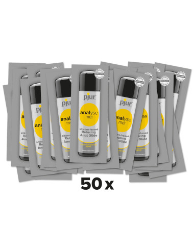 Żel analny Pjur Analyse me Glide 1,5 ml - zestaw 50 szt. | Afrodyzjaki, Żele, Analne