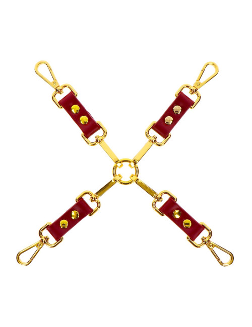 Hogtie Red Elite Kagańce BDSM PU Leather