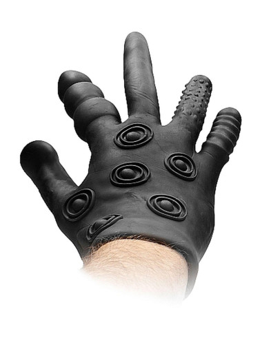 Silicone Stimulation Glove - Black