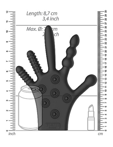 Silicone Stimulation Glove - Black