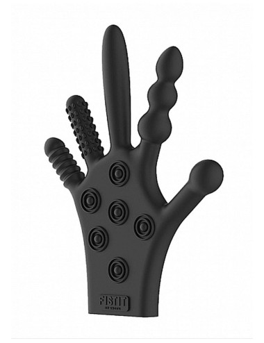 Silicone Stimulation Glove - Black