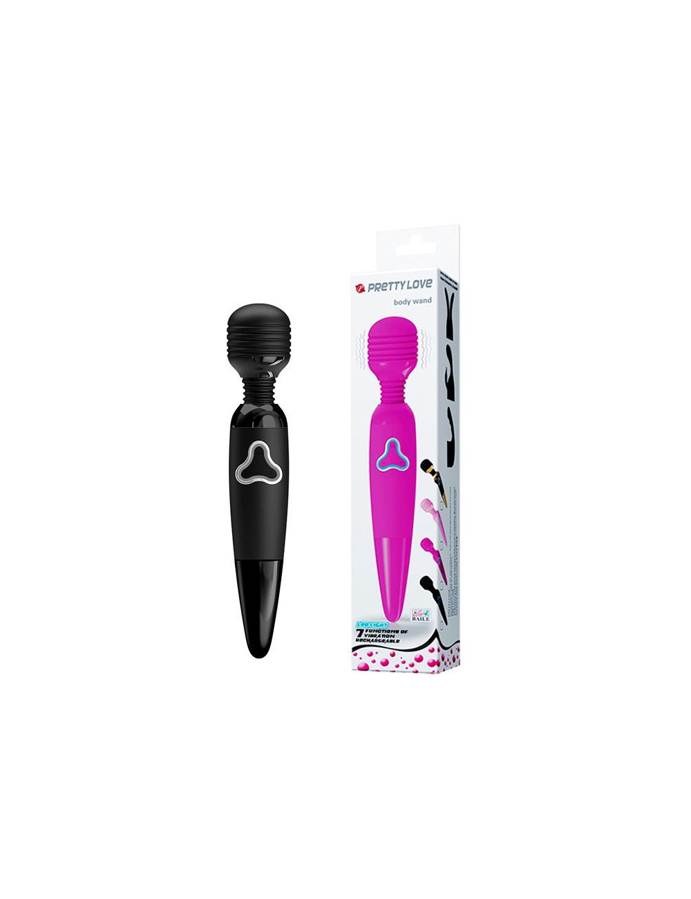 PRETTY LOVE - BODY WAND BLACK 7 FUNCTION
