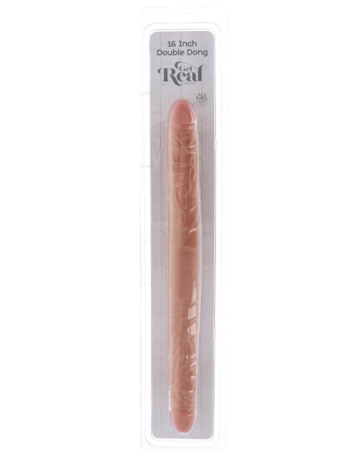 Double Dong 16 Inch Light Skin Tone - Dildo Podwójne, Zabawki Eroticzne SCALA