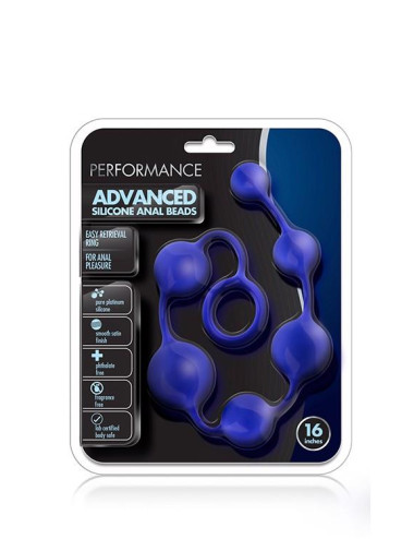 PERFORMANCE SILICONE ANAL BEADS INDIGO