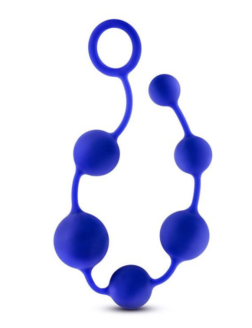 Blush Performance Silicone Anal Beads Indigo - Koraliki Analne