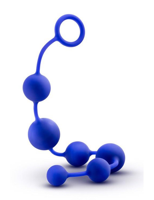 Blush Performance Silicone Anal Beads Indigo - Koraliki Analne