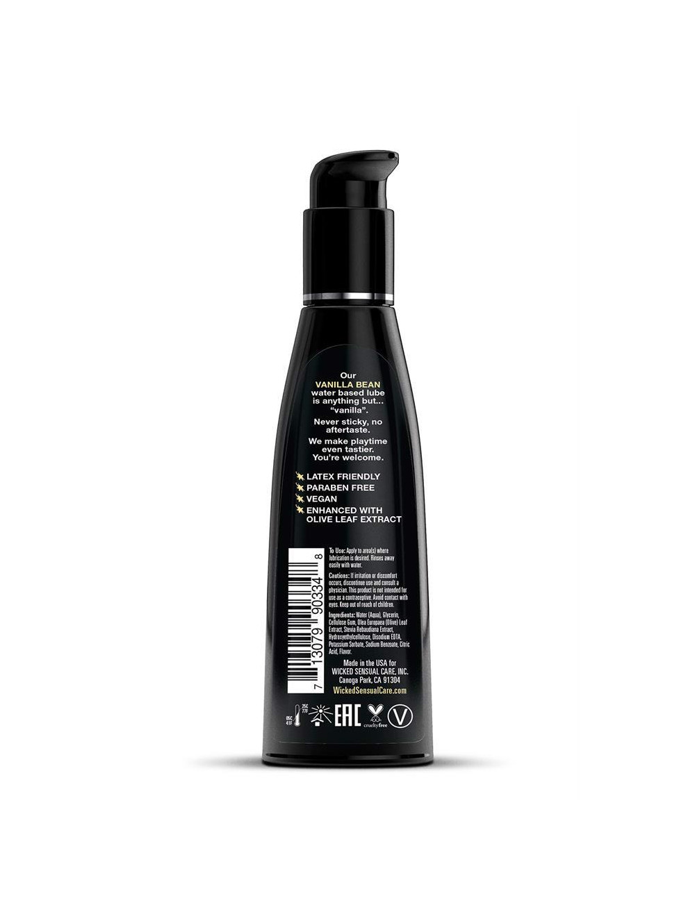 Wicked Sensual Care Aqua Vanilla Bean - Nawilżający lubrykant waniliowy 120 ml