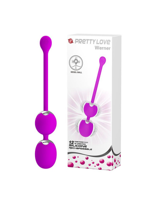PRETTY LOVE Werner USB – kulki wibracyjne 12 funkcji